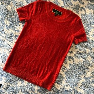 C Wonder Red Sparkle Top